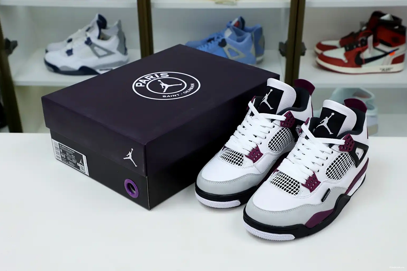 SAINT-GERMAIN JORDAN AIR 'BORDEAUX' JORDAN Kimikick PARIS AIR 4 X RETRO 0515